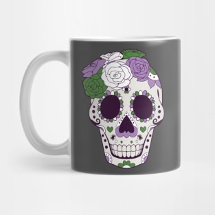 Genderqueer Pride - Sugarskull Dia De los Muertos Mug